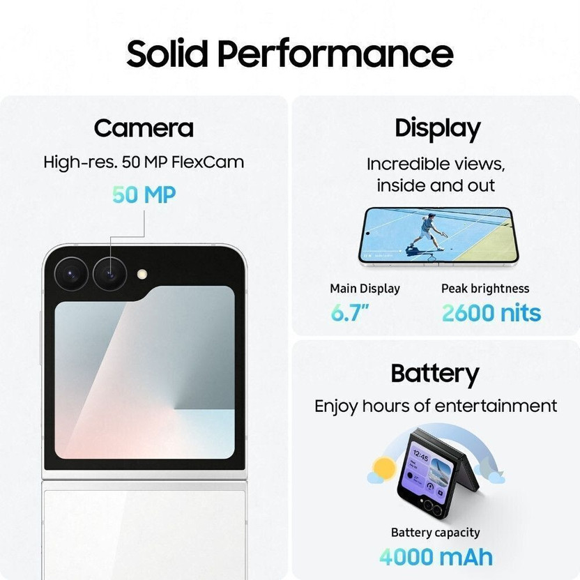Samsung Galaxy Z Flip7 FE 5G (256 GB Storage 8 GB R, )